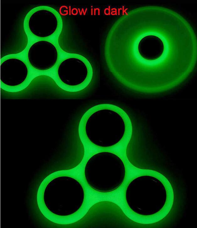 Glow In Dark Tri-Spinner Fidget Toy