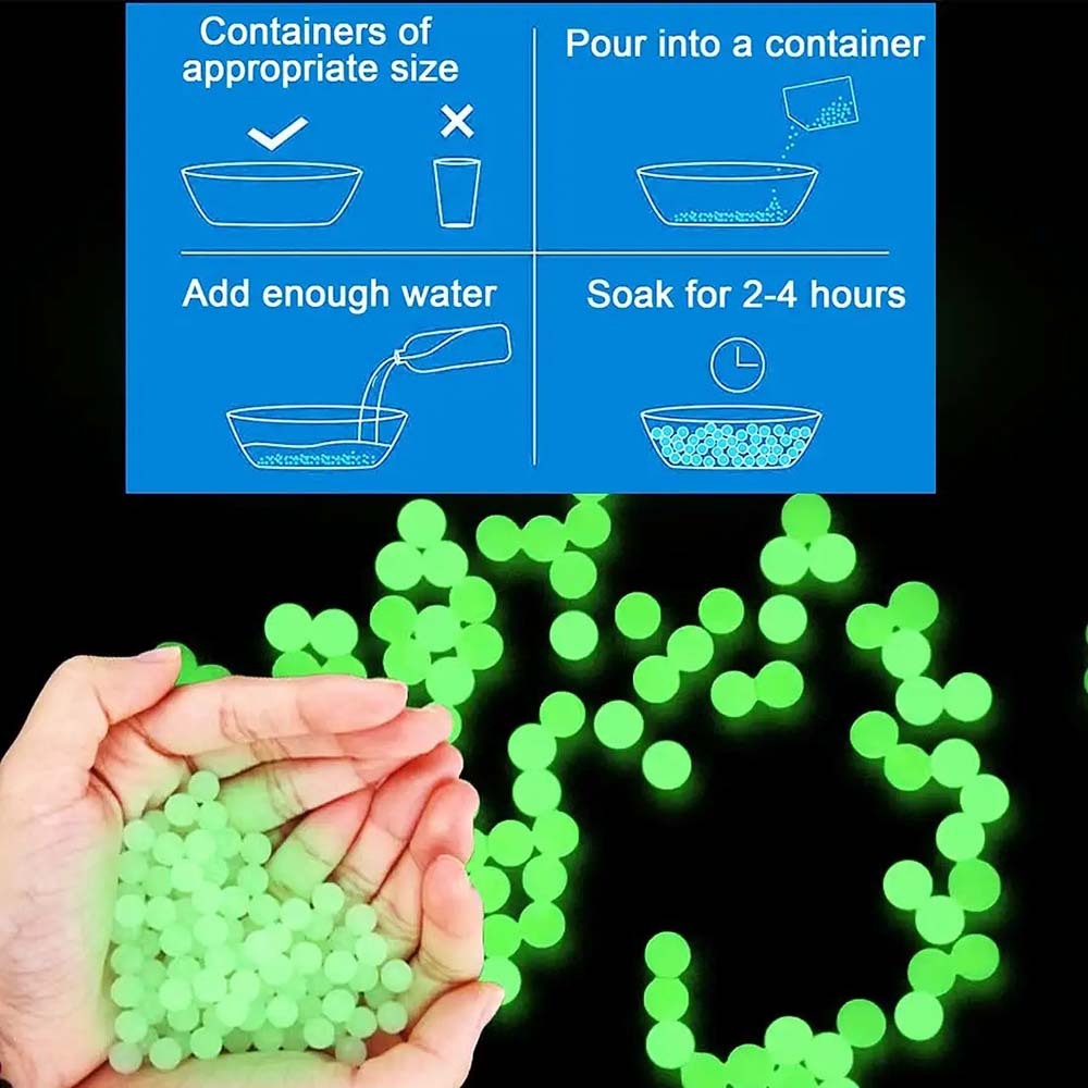 Glow-in-the-dark Tracking Absorbent Bullet Toys